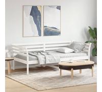 vidaXL Day Bed without Mattress White 80x200 cm Solid Wood Pine