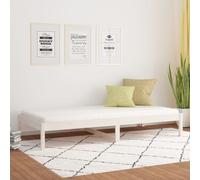 vidaXL Day Bed without Mattress White 80x200 cm Solid Wood Pine