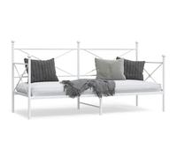 vidaXL Day Bed without Mattress White 80x200 cm Steel