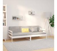 vidaXL Day Bed without Mattress White 90x190cm Solid Wood Pine
