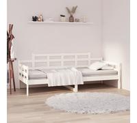 vidaXL Day Bed without Mattress White Solid Wood Pine 90x200 cm