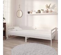 Vidaxl Day Bed Without Mattress White Solid Wood Pine 90X200Cm