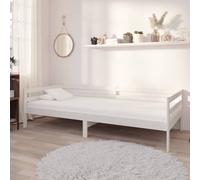 vidaXL Day Bed without Mattress White Solid Wood Pine 90x200cm
