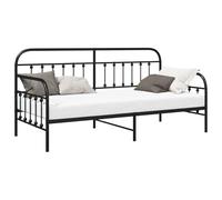 vidaXL Daybed Frame Black 90 x 190 cm Powder-Coated Steel