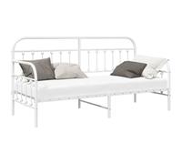 vidaXL Daybed Frame with Headboard White 75 x 190 cm Steel