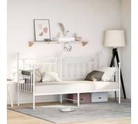 vidaXL Daybed Frame White 80 x 200 cm Steel
