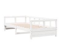 vidaXL Daybed without Mattress White 90x200 cm Solid Wood Pine