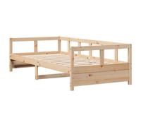 vidaXL Daybed Sofa Bed Sleeper Bed Couch Natural 80x200 cm Solid Wood Pine
