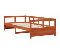 vidaXL Daybed Sofa Bed Sleeper Bed Couch Wax Brown 80x200 cm Solid Wood Pine