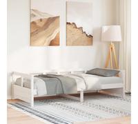 vidaXL Daybed without Mattress White 80x200 cm Solid Wood Pine