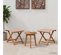 VidaXL Deck Chair 2 Pcs Solid Eucalyptus Wood Taupe