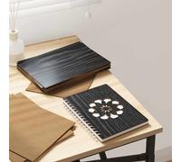 vidaXL Decor Panels 12 pcs Black oak 21 x 30 x 0.3 cm Engineered wood