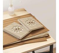 vidaXL Decor Panels 12 pcs Sonoma Oak 30 x 42 x 0.27 cm, Craft Room, Modern Panels, Decorative Art, Rectangular Design, Engineered Hobby Bases for Creative Projects