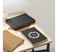 vidaXL Decor Panels 50 pcs Black oak 15 x 21 x 0.3 cm Engineered wood