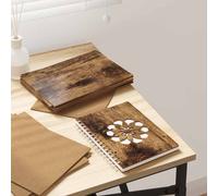 vidaXL Decor Panels 50 pcs Smoked oak 21 x 30 x 0.3 cm Engineered wood