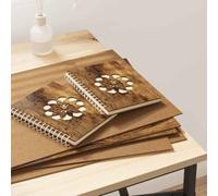 vidaXL Decor Panels 50 pcs Smoked oak 30 x 42 x 0.3 cm Engineered wood