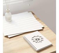 vidaXL Decor Panels 50 pcs White 30 x 30 x 0.27 cm Engineered Wood