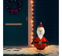 vidaXL Decorative Christmas Santa Claus Figure LED Luxury Fabric 90cm UK HOT