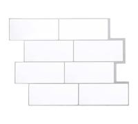 vidaXL Decorative Stickers 20 pcs White Grey 29 x 21 cm