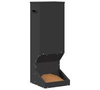 vidaXL Deer Feeder Black 28 x 30 x 80 cm Cold-Rolled Steel, Garden and Terrace, Modern Steel Feeder, Durable Outdoor Equipment, Wildlife Accessory, Feeding Station for Nature