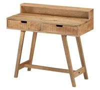 vidaXL Desk 100x45x90 cm Solid Rough Mango Wood, Brown