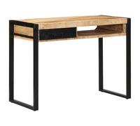 vidaXL Desk 100x50x75 cm Solid Rough Wood Mango