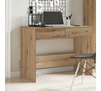 vidaXL Desk Artisan Oak 101x50x76.5 cm Engineered Wood