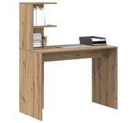 vidaXL Desk with Shelf Artisan Oak 102 x 50 x 124 cm Engineered Wood