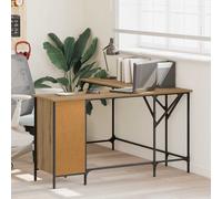 vidaXL Desk Artisan Oak 141 x 141 x 75 cm Engineered Wood
