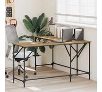 vidaXL Desk Artisan Oak 149 x 149 x 75 cm Engineered Wood