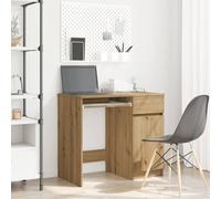 vidaXL Desk Artisan Oak 86x49x76 cm Engineered Wood