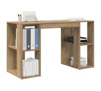 vidaXL Desk Artisan Oak Engineered Wood 130 x 50.5 x 75 cm