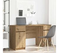 VidaXL Desk Artisan Oak Engineered Wood 140 X 49 X 76 Cm