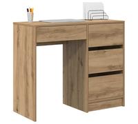 vidaXL Desk Artisan Oak Engineered Wood 90 x 37.5 x 75 cm