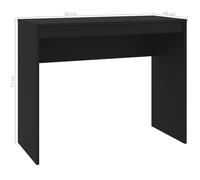 vidaXL Desk Black Engineered Wood Computer Workstation Corner Office Desk