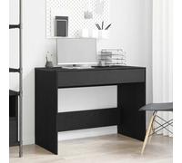 vidaXL Desk Black Oak 101x50x76.5 cm Engineered Wood
