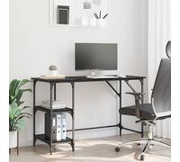 vidaXL Desk Black Oak 120 x 50 x 75 cm Engineered Wood