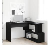 vidaXL Desk Black Oak 200 x 50 x 76 cm Engineered Wood