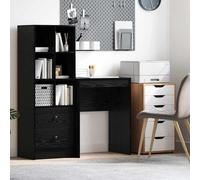 vidaXL Desk Other Black oak 60 x 40 x 76 cm, Living Room, Rectangular, Modern, Durable, Ample Storage, Compact Desk, Writing, Student, Functional