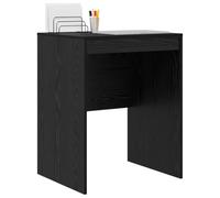 Desk Black Oak 60x50x76cm Engineered Wood Compact Writing Table Home Office Slim
