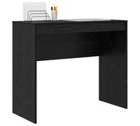 Desk Black Oak 90x40x76 cm Engineered Wood Compact Writing Table Home Office Pro