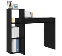 vidaXL Desk Black Oak Engineered Wood 100 x 40 x 90 cm