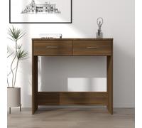 vidaXL Desk Brown Oak 80x40x75 cm Engineered Wood