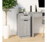 Vidaxl Desk Cabinet Grey Sonoma 33.5X50X75 Cm Engineered Wood