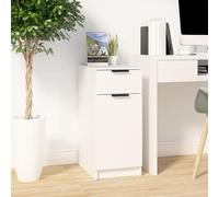 vidaXL Desk Cabinet White 33.5x50x75 cm Engineered Wood