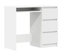 vidaXL Desk White 90x45x76 cm Engineered Wood