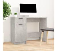 vidaXL Desk Concrete Grey 100x50x75 cm Engineered Wood