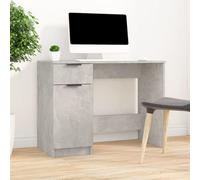 Vidaxl Desk Concrete Grey 100X50X75 Cm Engineered Wood Desks