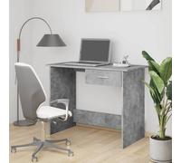 Vidaxl Desk Concrete Grey 100X50X76 Cm Engineered Wood Desks