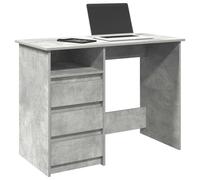 vidaXL Desk Concrete Grey 102x50x75 cm Engineered Wood